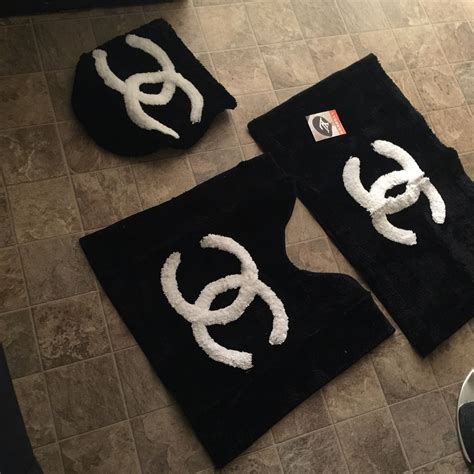 chanel bathroom rugs